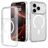 iPhone 17 Pro Lippa Hybrid Plastic Case - MagSafe Compatible - Transparent / White