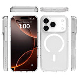 iPhone 17 Pro Lippa Hybrid Plastic Case - MagSafe Compatible - Transparent / White