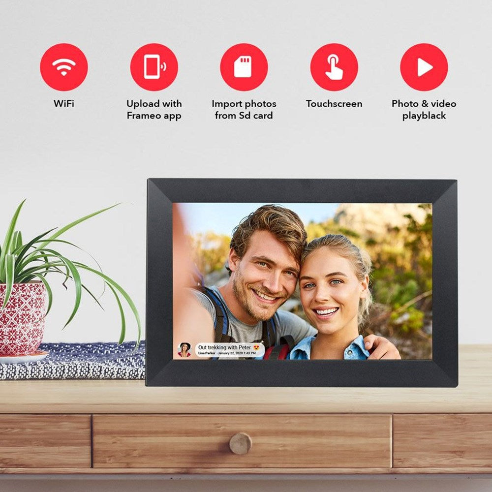 Lippa 15.6" Smart WiFi Frameo Photo Frame - Black