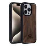 EIDERWOOD iPhone 15 Pro Magnetic Wood Case - MagSafe Compatible - Walnut Tree