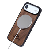 EIDERWOOD iPhone Air Magnetic Wood Case - MagSafe Compatible - Walnut Tree