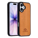 EIDERWOOD iPhone 17 Magnetic Wood Case - MagSafe Compatible - Cherry Wood