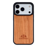 EIDERWOOD iPhone 17 Pro Magnetic Wood Case - MagSafe Compatible - Cherry Wood