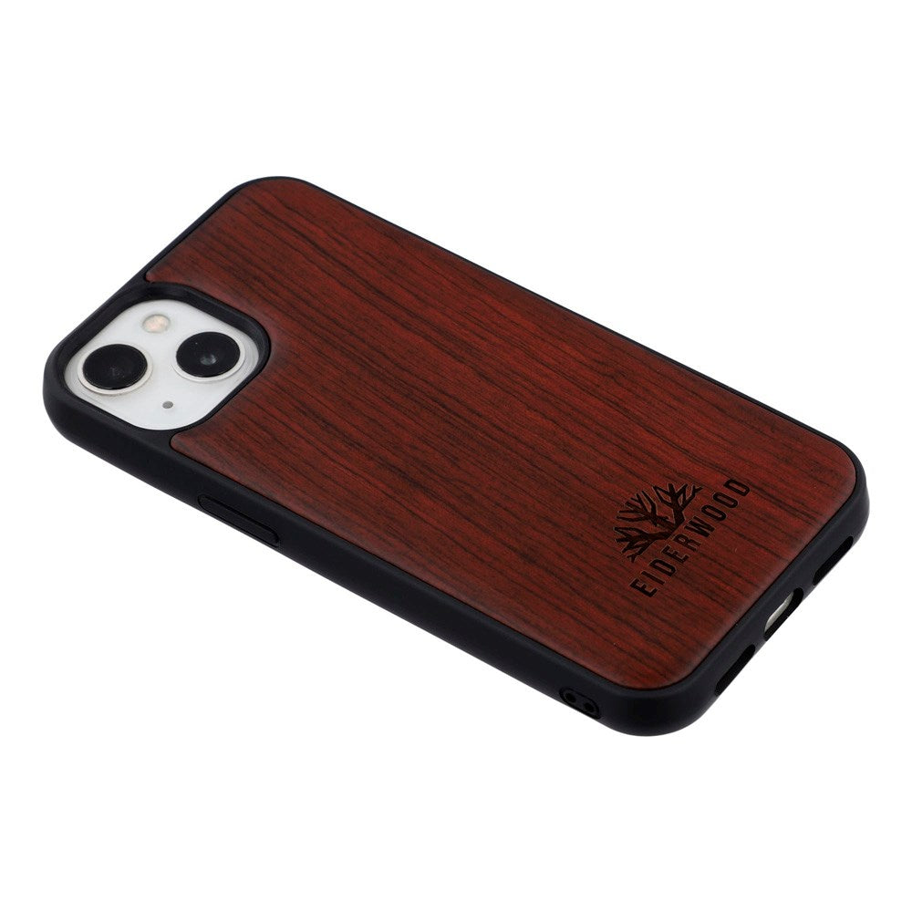 EIDERWOOD iPhone 14 / 13 Magnetic Wood Case - MagSafe Compatible - Rosewood