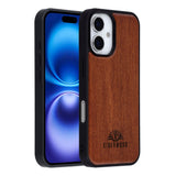 EIDERWOOD iPhone 16 Magnetic Wood Case - MagSafe Compatible - Rosewood