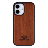 EIDERWOOD iPhone 16 Magnetic Wood Case - MagSafe Compatible - Rosewood