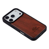 EIDERWOOD iPhone 17 Pro Max Magnetic Wood Case - MagSafe Compatible - Rosewood