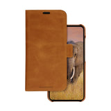 Samsung Galaxy A55 (5G) dbramante1928 Lynge 2-in-1 Genuine Leather Flip Case - Tan