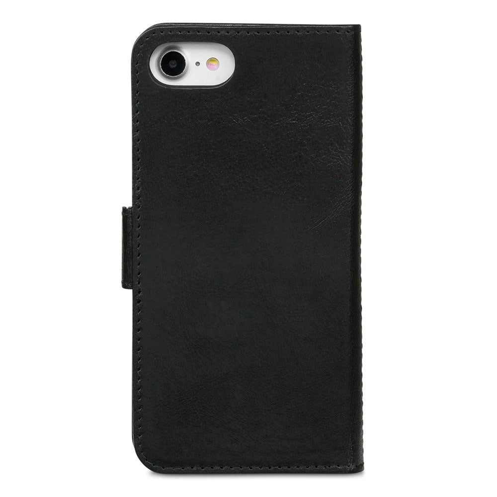 iPhone SE (2022 / 2020) / 8 / 7 / 6 / 6S dbramante1928 Lynge Genuine Leather Magnet Wallet Case Black