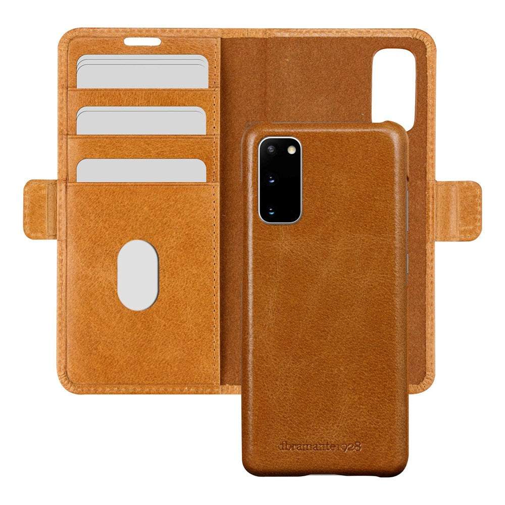 Samsung Galaxy S20 dbramante1928 Lynge 2-in-1 Genuine Leather Flip Case - Tan