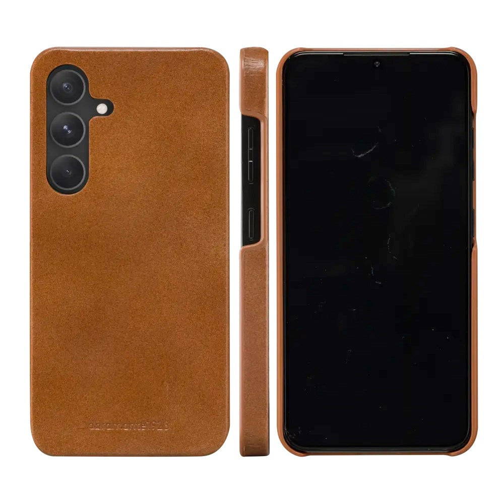 Samsung Galaxy S24 dbramante1928 Lynge Genuine Leather Magnet Flip Case - Tan