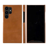 Samsung Galaxy S24 Ultra dbramante1928 Lynge Genuine Leather Magnet Flip Case - Tan