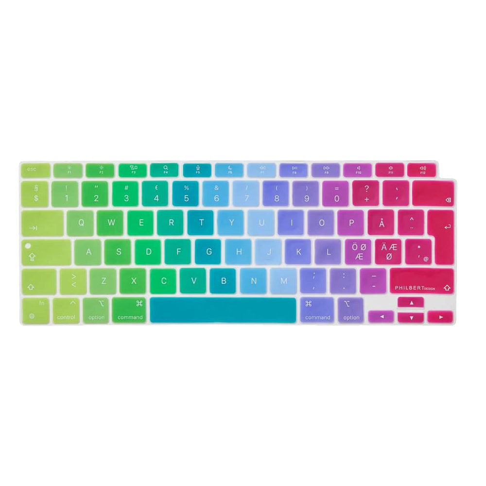 Philbert MacBook Air 13 (2020) Keyboard Case with Nordic Keyboard - Rainbow (DEMO)