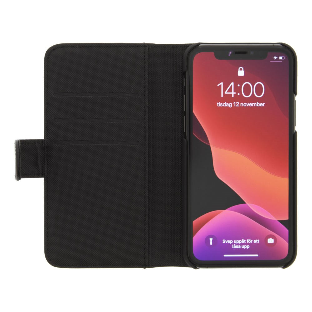 iPhone 12 Pro Max Deltaco 2-in-1 Faux Leather Flip Case - Black