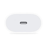 Original Apple PD (Power Delivery) 20W Wall Charger w. USB-C - White (MHJE3ZM/A) (DEMO)