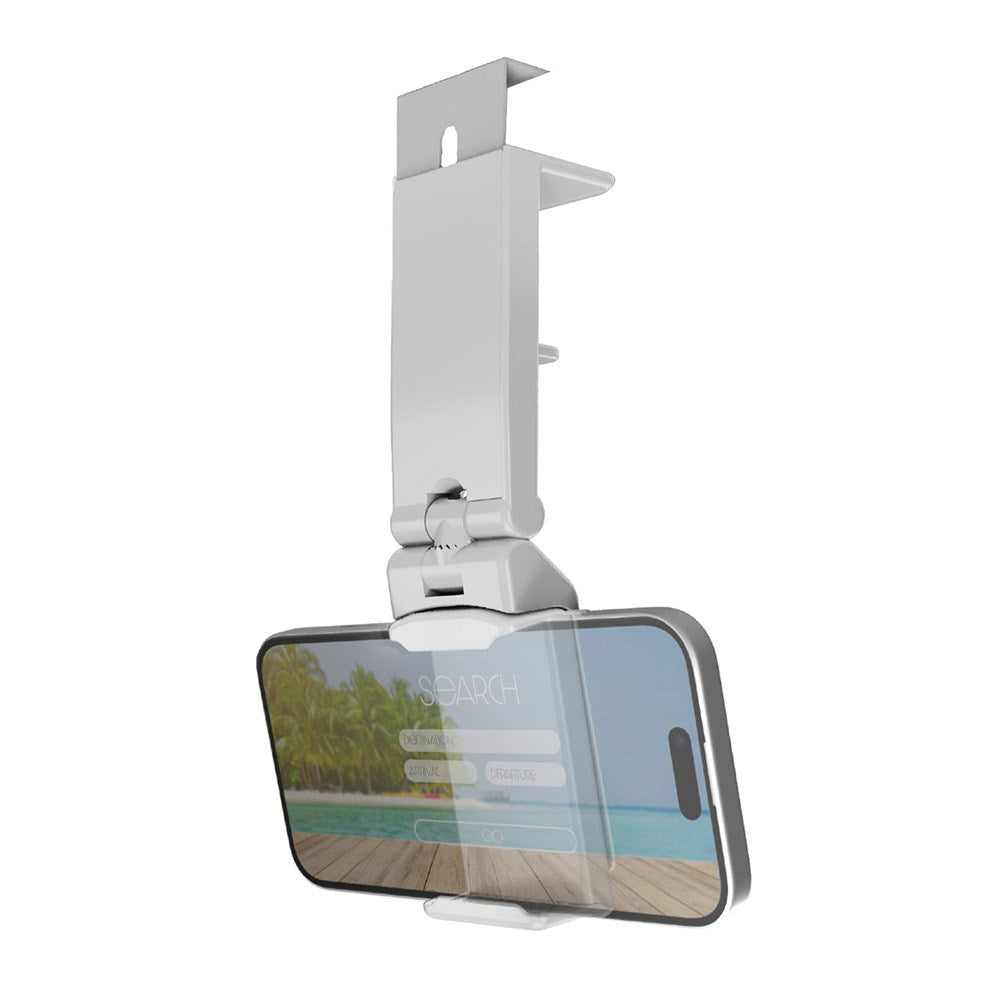 Versatile & Foldable Universal Mobile Holder with Clamp - White