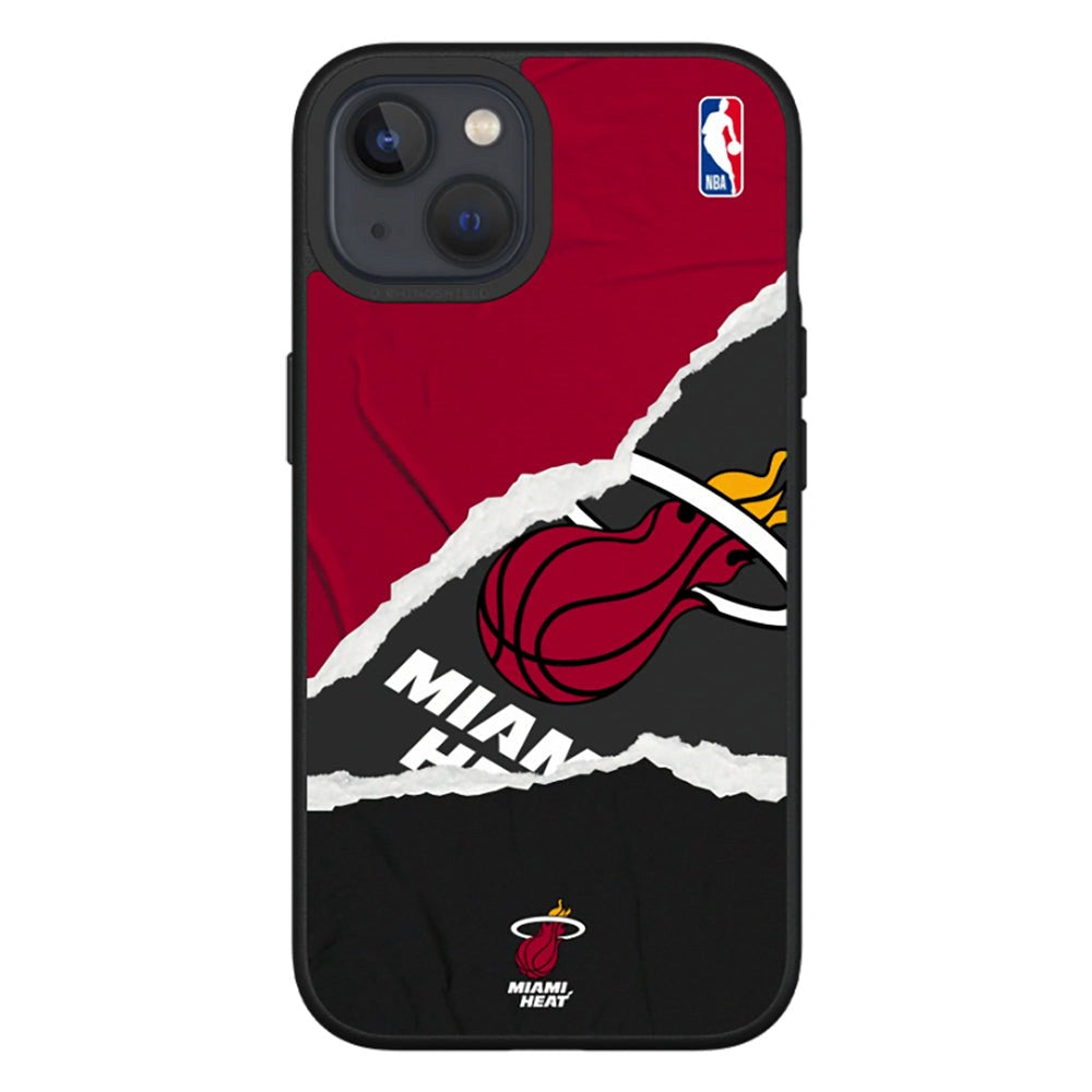 iPhone 13 RhinoShield SolidSuit Drop Proof NBA Case with Miami Heat - Sweat and Tears