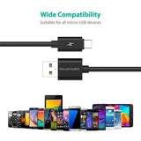 RavPower USB Cables in Different Lengths - Black