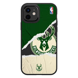 iPhone 12 / 12 Pro RhinoShield SolidSuit Drop Proof NBA Case with Milwaukee Bucks - Sweat and Tears