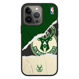 iPhone 13 Pro RhinoShield SolidSuit Drop Proof NBA Case with Milwaukee Bucks - Sweat and Tears