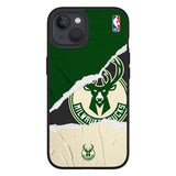 iPhone 13 RhinoShield SolidSuit Drop Proof NBA Case with Milwaukee Bucks - Sweat and Tears