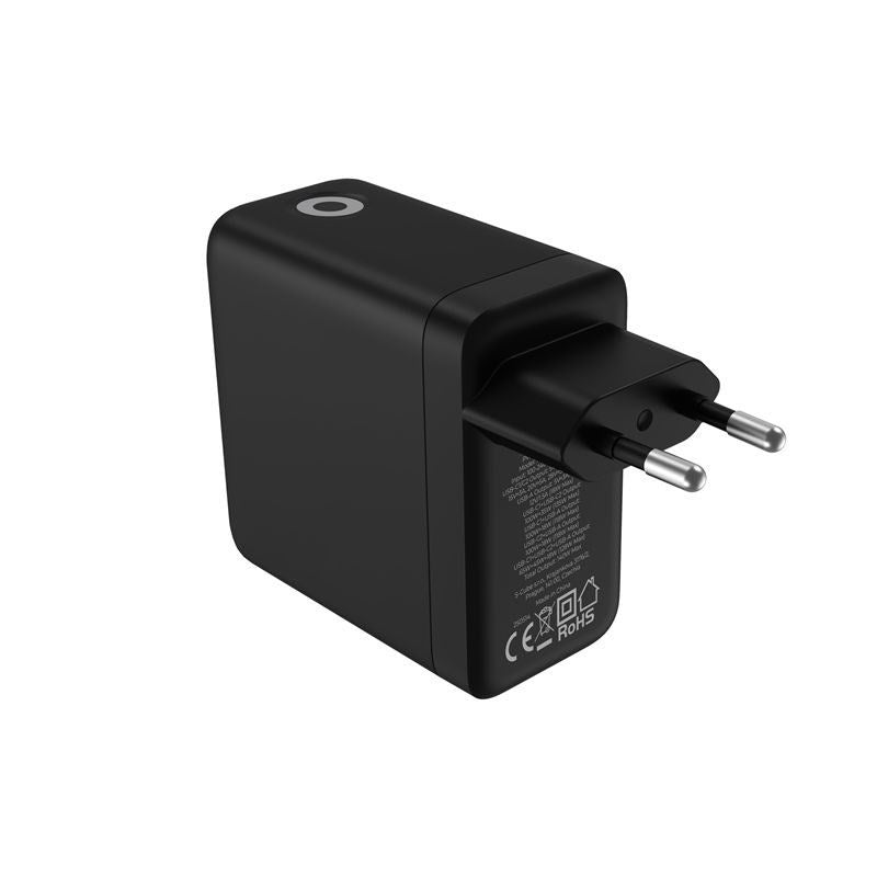 Display Wall Charger Mobile Origin GaN 140W with 2x USB-C + 1x USB-A - Black