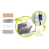 Magnetic USB-C to USB-A Cable Mobile Origin 27W with 2x Self-Adhesive Magnetic Pads - 1.5m - Black
