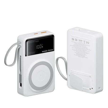 PowerBank Mobile Origin 35W PD 20,000mAh with Display - MagSafe Compatible - White