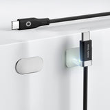 Magnetic USB-C to USB-C Cable Mobile Origin 60W with 2x Self-Adhesive Magnetic Pads - 1.5m - Black