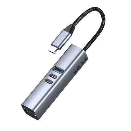 Mobile Origin 7-in-1 USB-C Hub - USB-A / USB-C / HDMI / TF & SD Card - Grey
