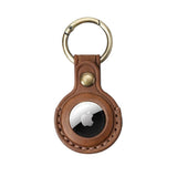 AirTag 1. & 2. Gen. Mobile Origin Genuine Leather Cover w. Keychain - Brown