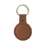 AirTag 1. & 2. Gen. Mobile Origin Genuine Leather Cover w. Keychain - Brown