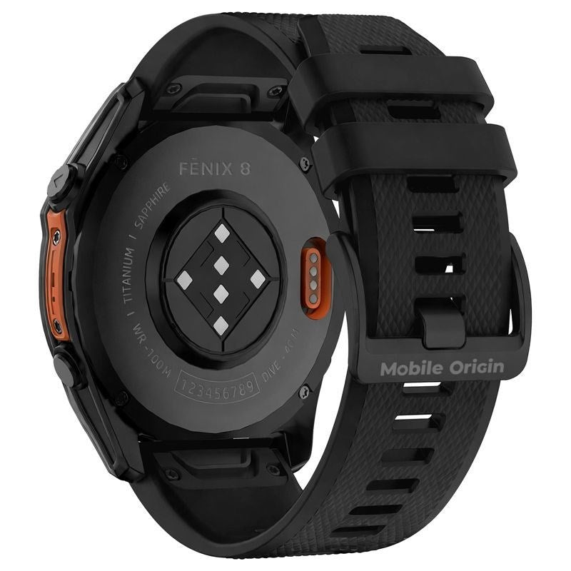Universal Garmin 26mm QuickFit Mobile Origin Easy Strap Silicone Strap - Black