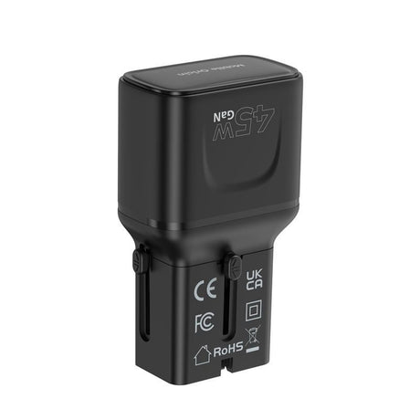 Travel Adapter Mobile Origin 45W EU / US / UK / AU - Black