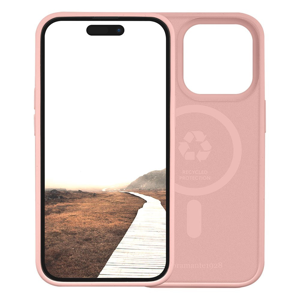 dbramante1928 iPhone 15 Pro Monaco Case - 100% Recycled Plastic - MagSafe Compatible - Pink Sand