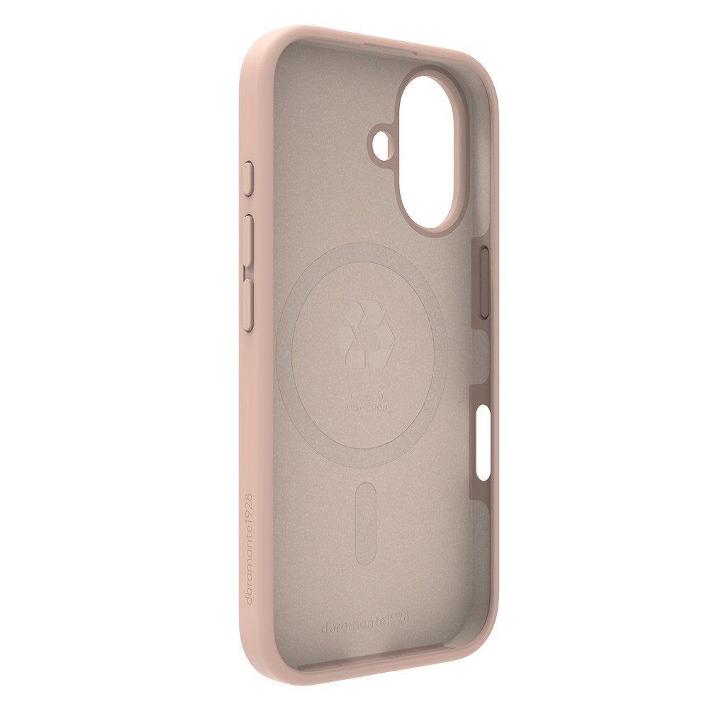 dbramante1928 iPhone 16 Monaco Case - MagSafe Compatible - Pink Sand