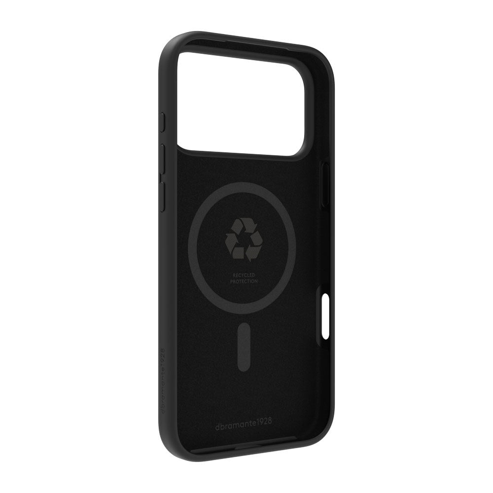 iPhone 18 Pro Max / 17 Pro Max dbramante1928 Monaco Silicone Case - MagSafe Compatible - Black