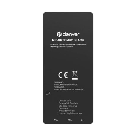 Denver MP4 Player with 4GB - Black