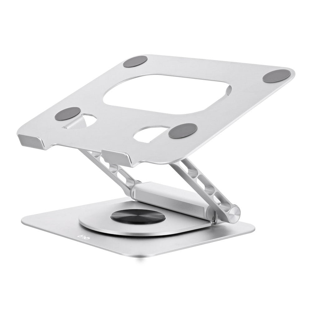 T'NB Rotatable Laptop Stand with MagSafe Phone Holder & Detachable 6-in-1 Hub - Silver