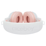 Niceboy Hive JOY 3 Sakura Bluetooth On-Ear Headphones - White / Pink