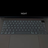 Philbert MacBook Pro 14/16" M1/M2 (2021-2023) Keyboard Case with Nordic Keyboard - Transparent / Black