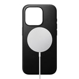 iPhone 15 Pro Nomad Modern Leather Case - MagSafe Compatible - Black