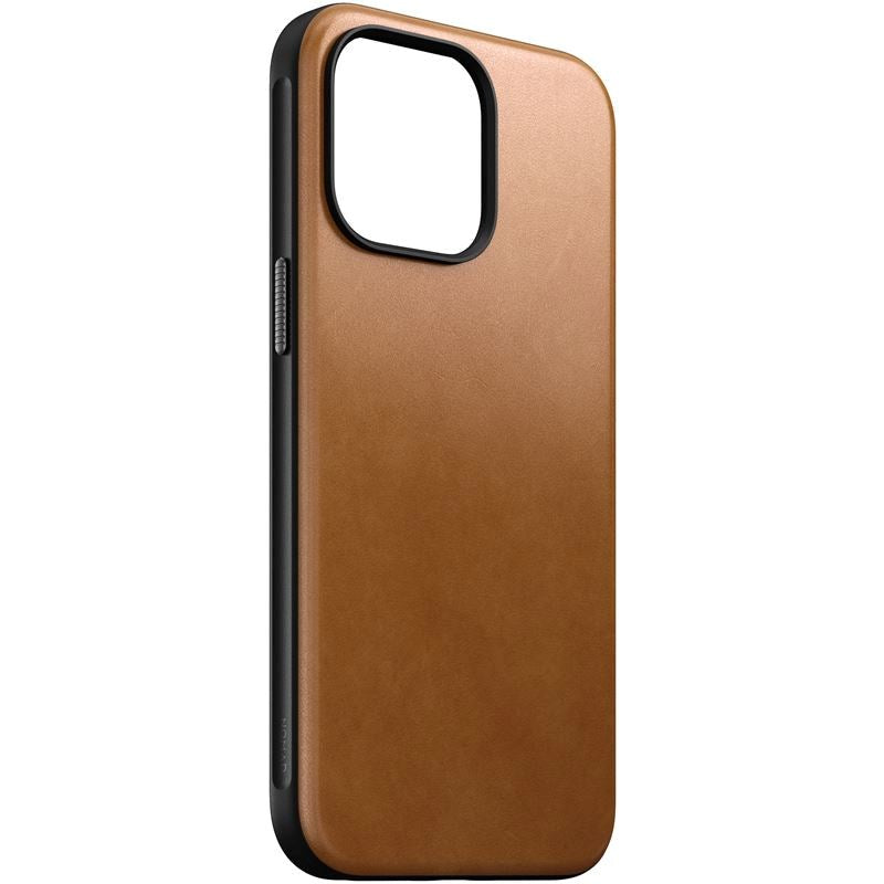 iPhone 15 Pro Max Nomad Modern Leather Case - MagSafe Compatible - Tan