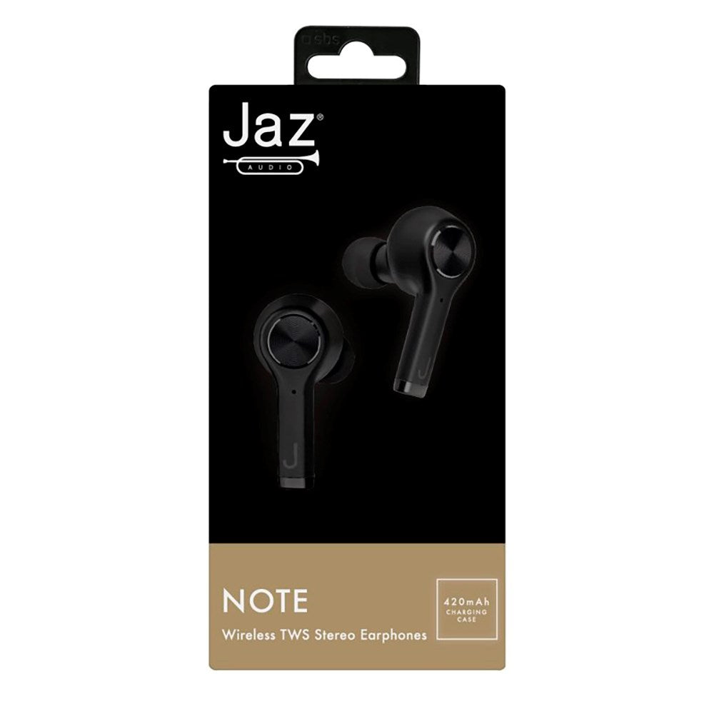 Jaz Note True Wireless In-Ear Bluetooth Headphones - Black