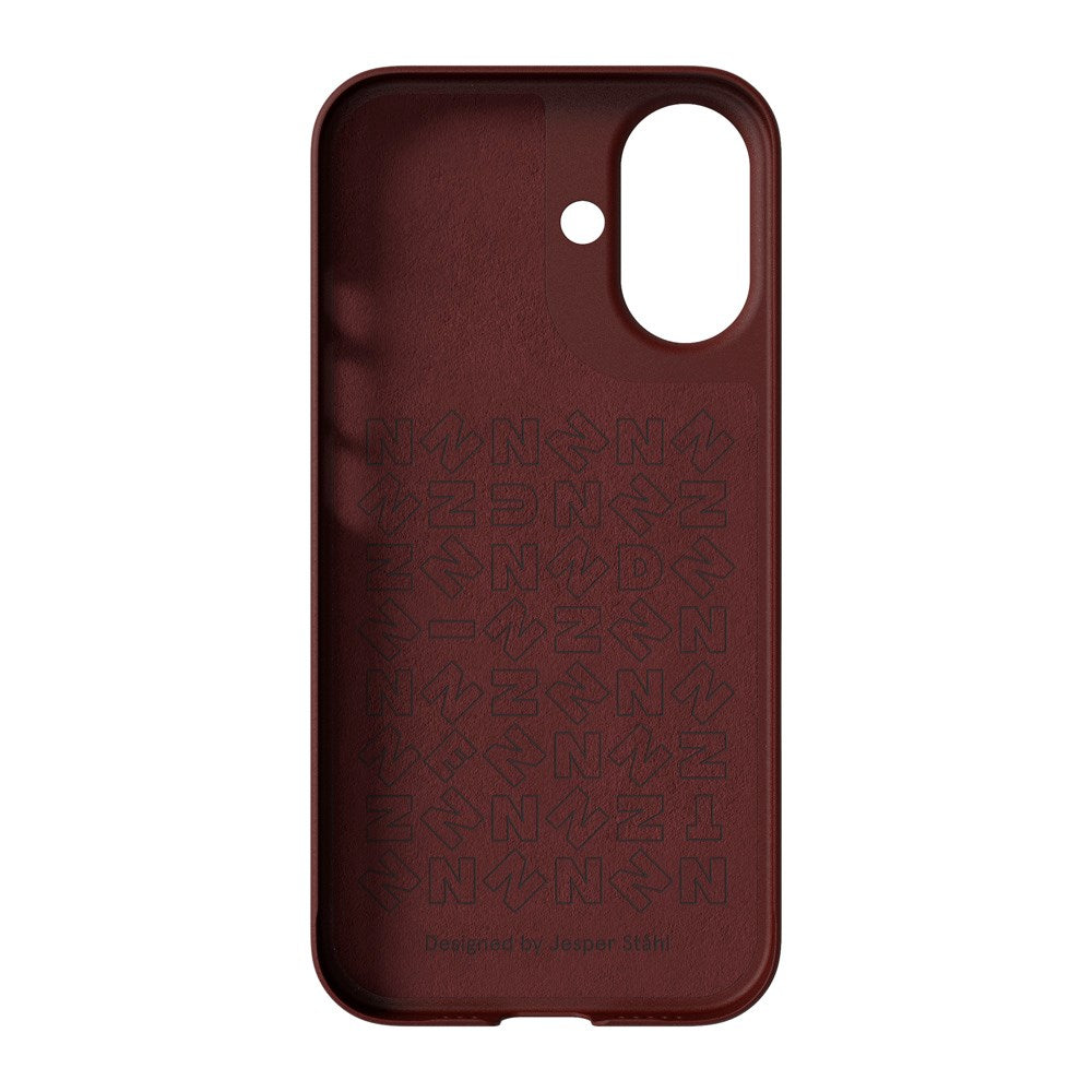 Nudient Thin Case iPhone 16 Case - MagSafe Compatible - Burgundy Red