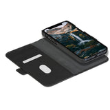 iPhone 13 dbramante1928 New York Magnetic Genuine Leather Wallet Case - Night Black