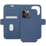 iPhone 13 Pro Max dbramante1928 New York Magnetic Genuine Leather Wallet Case - Ultra-marine Blue