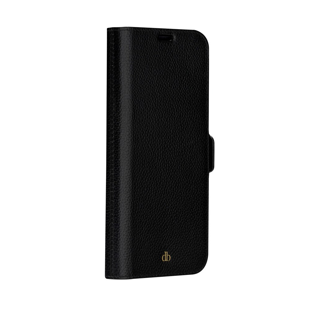 iPhone 14 Plus dbramante1928 New York 2-in-1 Genuine Leather Flip Case - Night Black