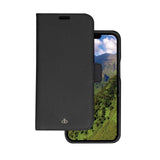 iPhone 14 Pro Max dbramante1928 New York 2-in-1 Genuine Leather Flip Case - Night Black