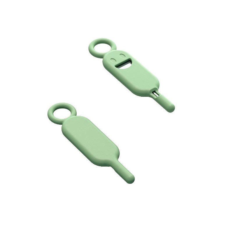 Sim Card Key in Silicone Case - Green